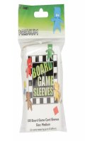 100 Board Game Sleeves : Clear Medium 57x89mm